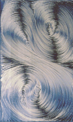 Dirk Hofacker Papierobjekt-blau