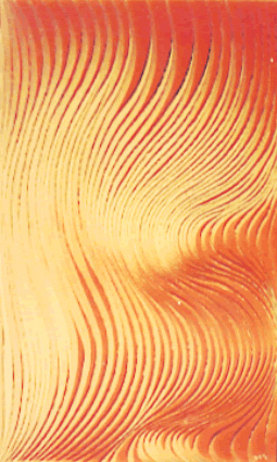 Dirk Hofacker Papierobjekt orange