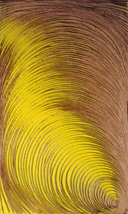 Dirk Hofacker Papierobjekt gelb