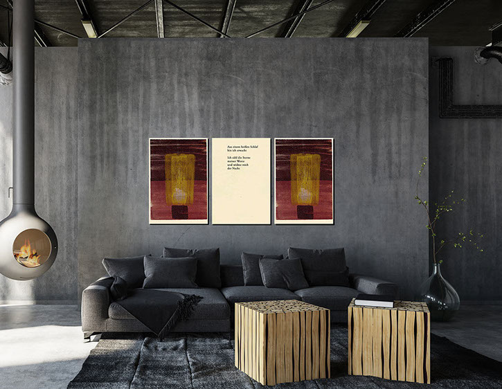 Rose Auslaender Dirk Hofacker Unsere Sterne Lithographiezyklus