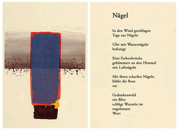 Rose Auslaender Dirk Hofacker Naegel Lithographiezyklus