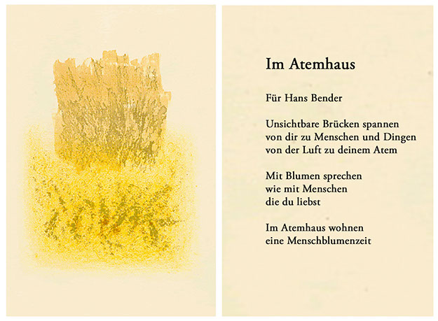Rose Auslaender Dirk Hofacker Im Atemhaus Lithographiezyklus